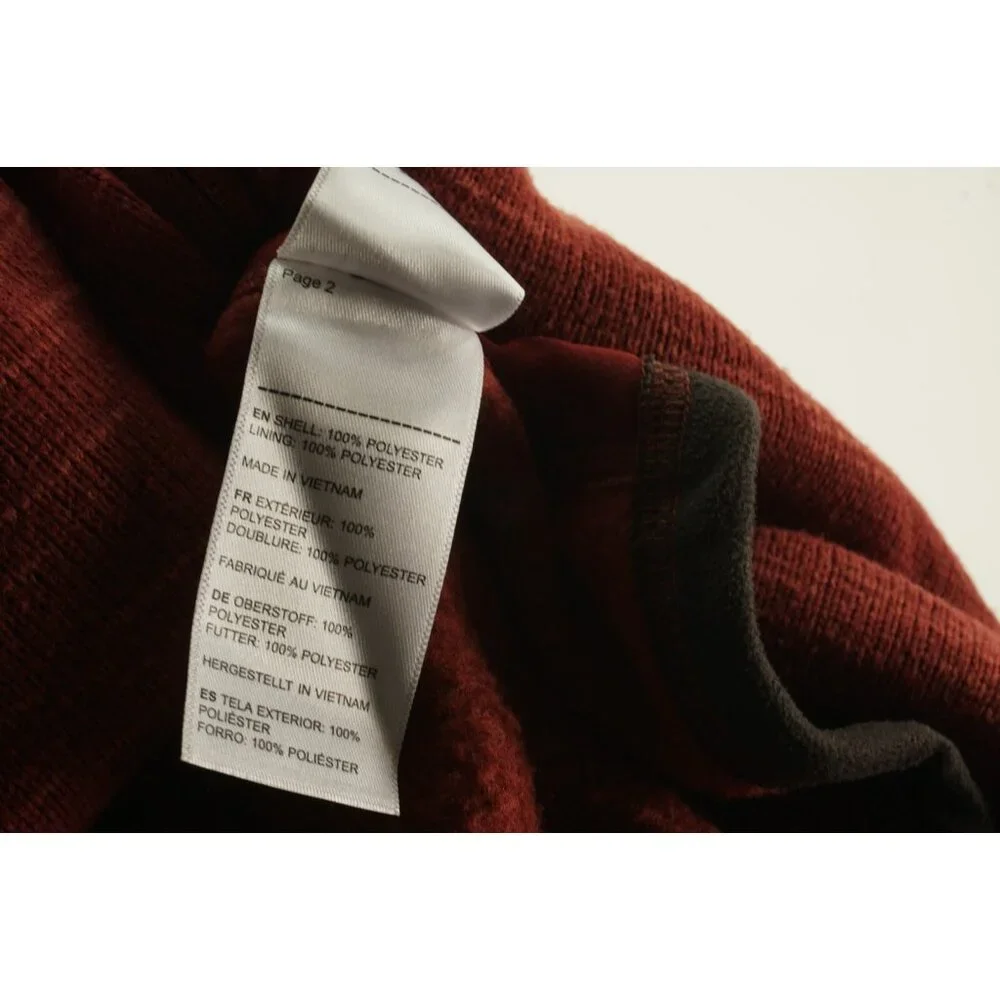 UNTUCKit Kezoh Full Zip Fleece Sweater Men’s XL Comfort Stretch Soft Red Heather